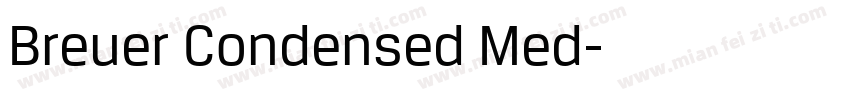 Breuer Condensed Med字体转换